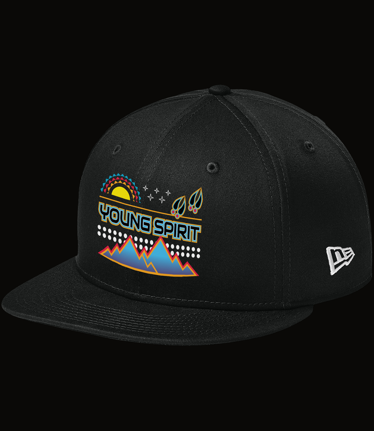 Young Spirit Sunrise Cap — Flag Black