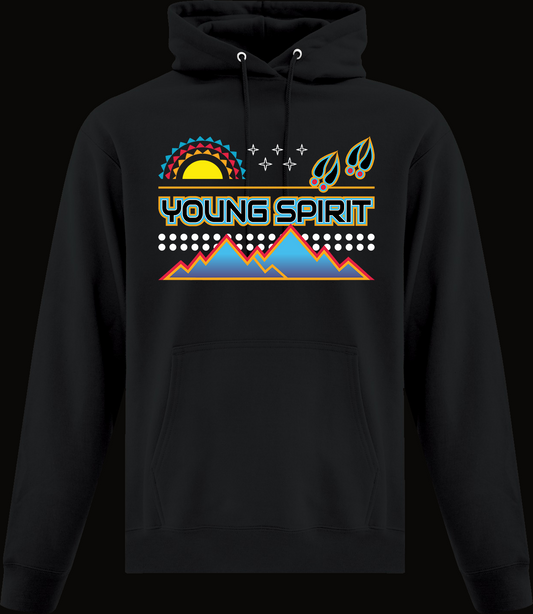 Young Spirit Sunrise Hoodie — Black