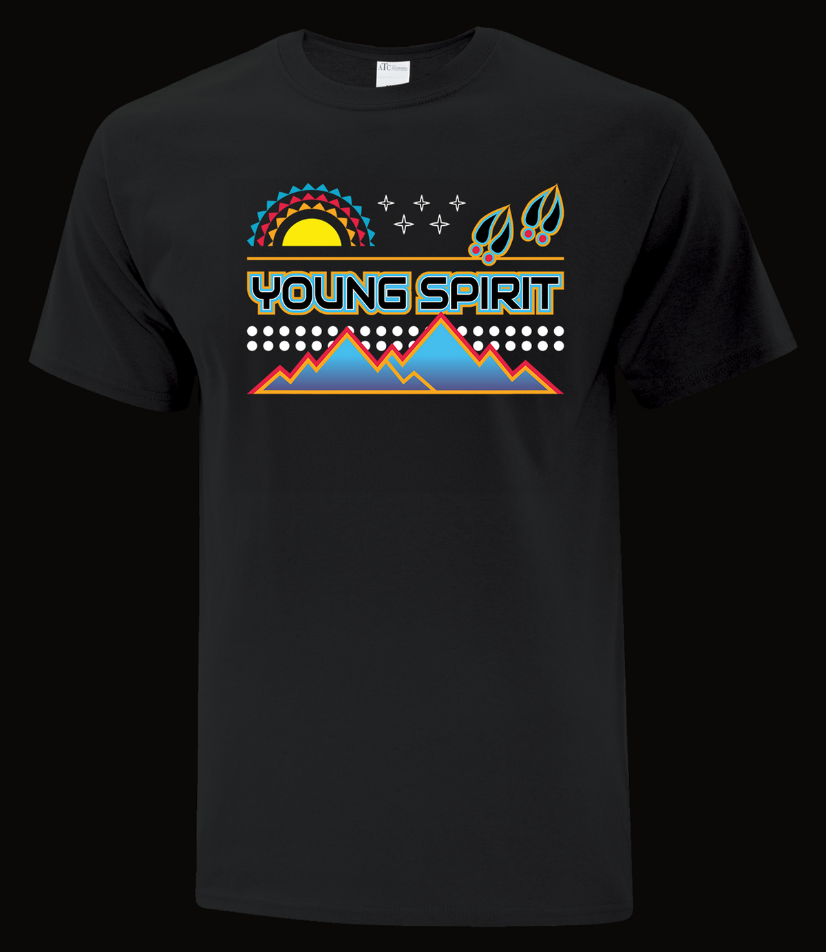 Young Spirit Sunrise Tee — Black